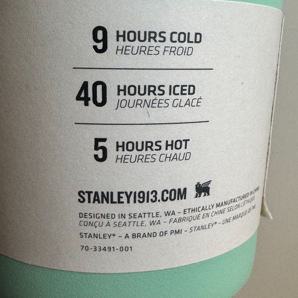 Stanley Quencher H2.0 FlowState 30 oz Tumbler Mint Green Purple NWT - Picture 10 of 13